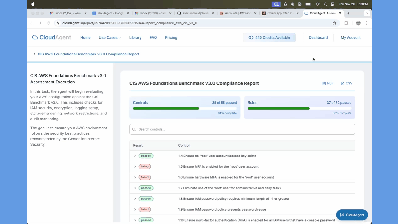CloudAgent Report Example